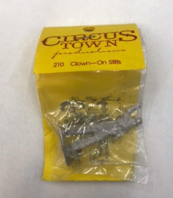 Circus Town 210 HO Clown on Stilts Unpainted Metal Figure