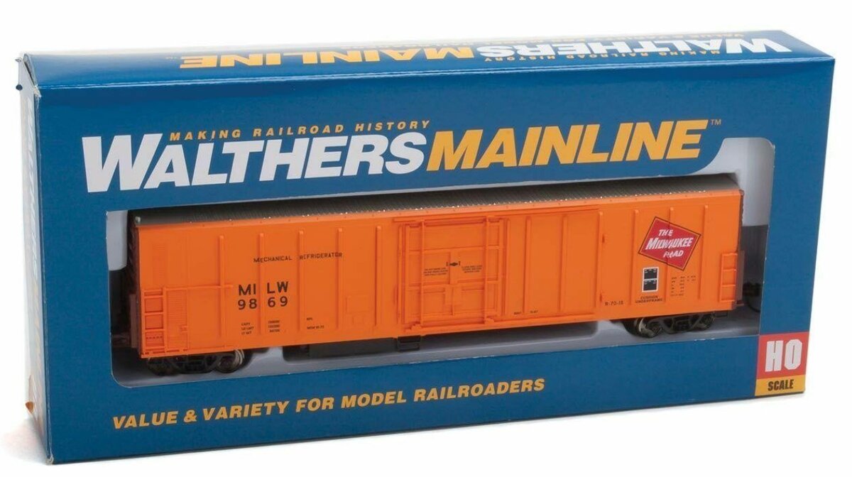 Walthers 910-3932 HO Milwaukee Road 57' Mechanical Reefer #9869