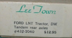 Lee Town 432-3040 HO Ford LNT Tractor DW Tandem Rear Axles Kit