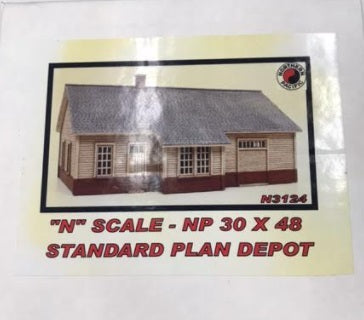 Northern Pacific N3124 N Scale Standard Plan Depot