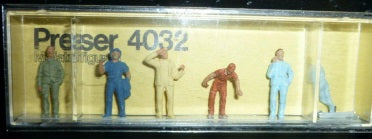 Preiser 4032 HO Workers Resting Figures (Set of 5)