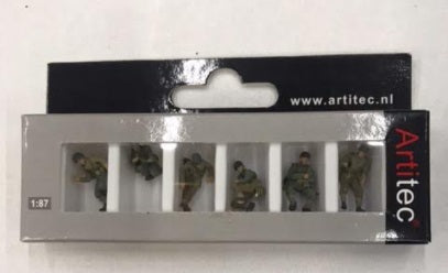 Artitec Models 387.91 1:87 US Infantry Sitting on Tank Figures (Set of 6)