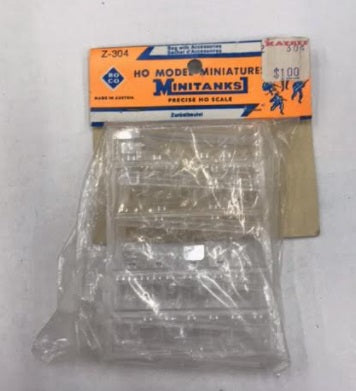 Roco Z-304 HO Minitanks Replacement Windows Zurustbeutel Military Set