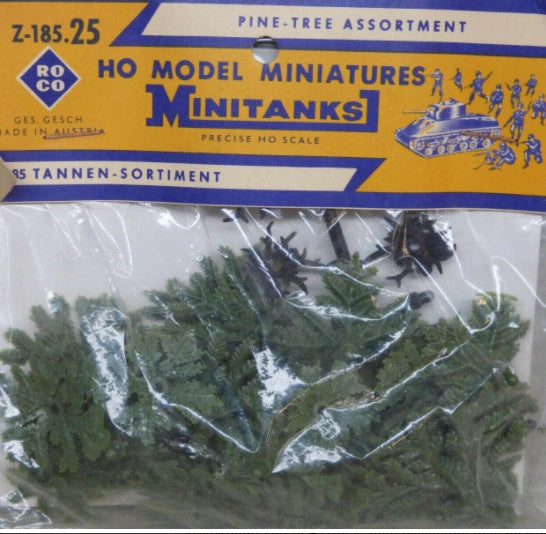 Roco Z-185 HO Scale Minitanks Pine Tree Assortment Kit