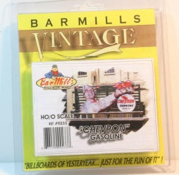 Bar Mills 0233 HO/O Chevron Gasoline Billboard Vintage Craftsman Kit