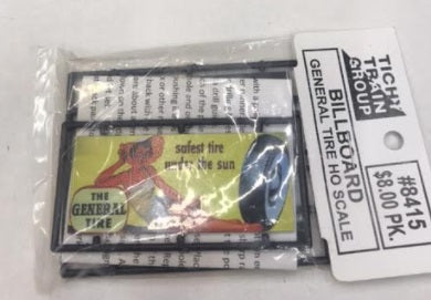Tichy 8415 HO General Tire Billboard Kit