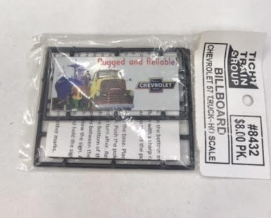 Tichy 8432 HO Chevrolet 57 Truck Billboard Kit