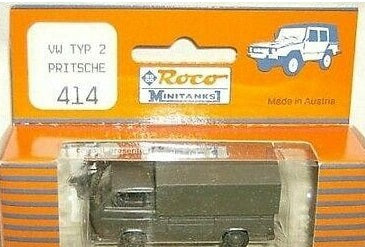 Roco 414 HO VW Type 2 Pritsche Transporter W/Cover MiniTanks