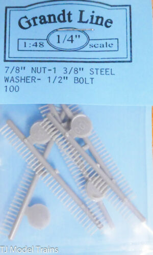 Grandt Line 100 1:48 1/4" 7/8" Nut-1 3/8" Steel Washer 1/2" Bolt