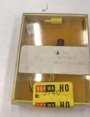 Brawa 5740 HO Artur Braun Illuminated Name Sign