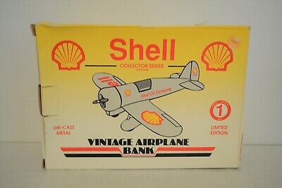 Spec Cast 0856 Shell Vintage Airplane Bank