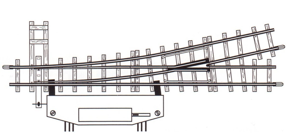 Bemo 4007000 HO Electrical Turnout 12 ° Left