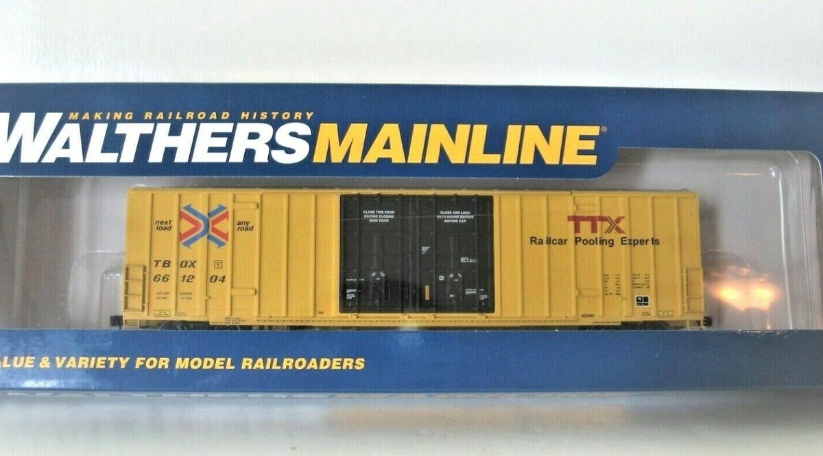 Walthers 910-2970 HO Scale TTX Tbox 60' High Cube Plate F Boxcar #661204