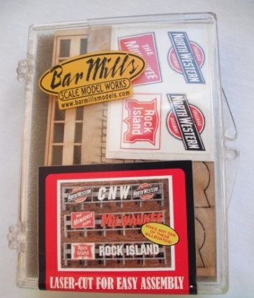 Bar Mills 99041 N-HO Billoard Rock Isl. N Western Milwaukee Kit