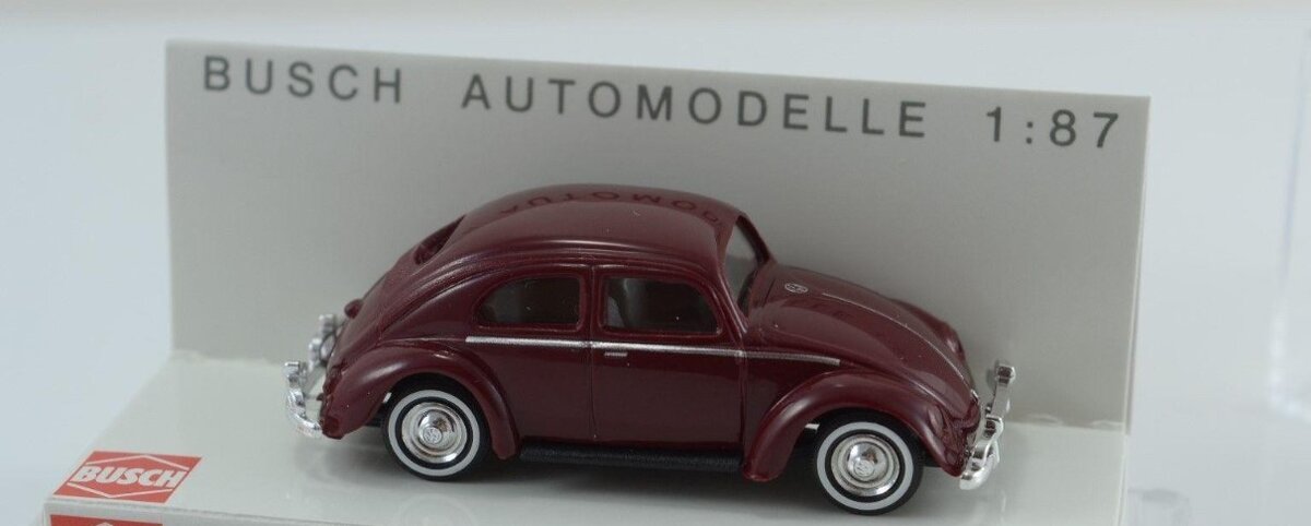Busch 42761 HO Burgundy Volkswagen  Beetle