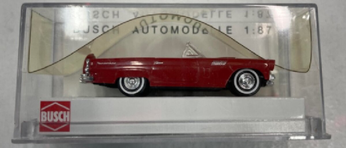 Busch 45210 HO Red Ford Thunderbird Cabrio
