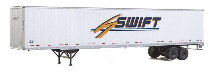 Walthers 933-1453 HO Swift 53' Stoughton Van Trailer Kit