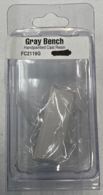 Falcon Collectible Miniatures FC2119G Gray Bench