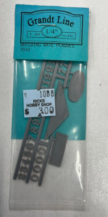 Grandt Line 3532 1/4" Building Date Plaques