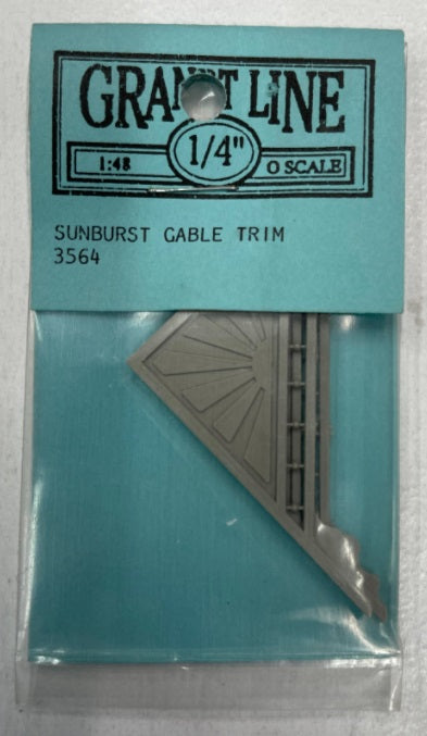 Grandt Line 3564 1:48 Sunburst Gable Trim (Pack of 2)