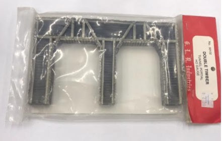 G.L.R. Industries 30102 HO Double Timber Tunnel Portal