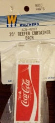 Walthers 625-40032 HO Coca-Cola 20' Reefer Container