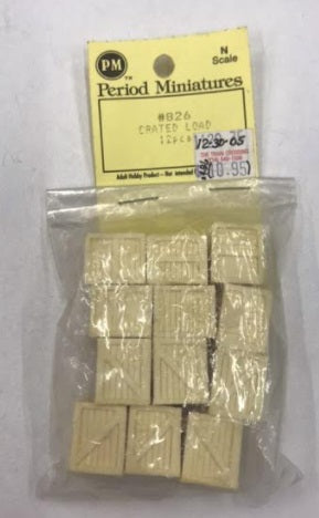 Period Miniatures 826 N Scale Crated Load Unpainted