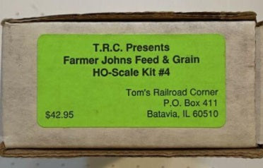Tom's Railroad Corner 4 HO Farmer Johns Feed and Grain Kit