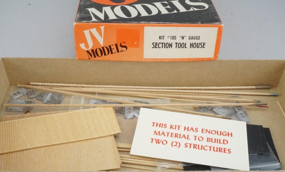 JV Models 105 N Scale Tool House Model Building Kit