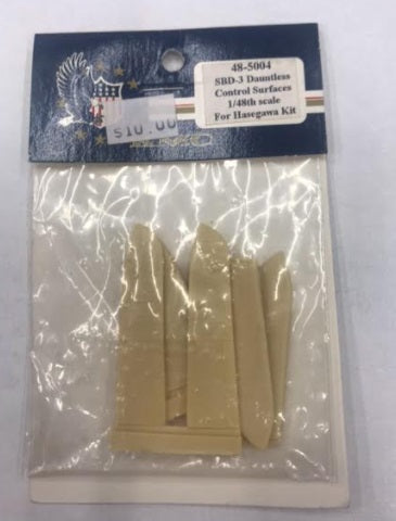 KMC 48-5004 1:48 SBD-3 Dauntless Control Surfaces