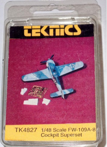 Teknics TK4827 1:48 FW-109 Cockpit Superset Aircraft Detail Parts
