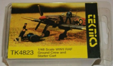 Teknics TK4823 1:48 WWII RAF Ground Crew and Starter Cart