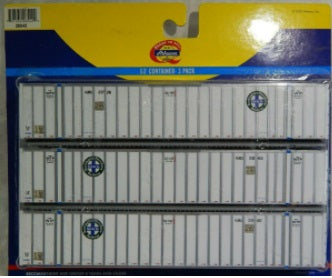 Athearn 26542 HO Santa Fe Burlington Northern Railway 53' Container (Pack of 3)