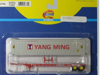Athearn 27762 HO Yang Ming 45' Container & Chassis
