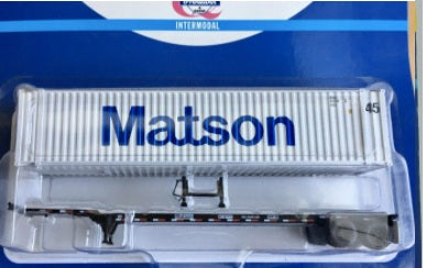 Athearn 27757 HO Matson 45' Container & Chassis