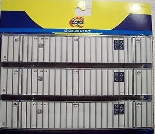 Athearn 26545 HO NACS 53' Container 3-Pack