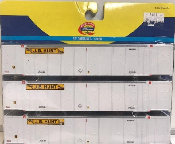 Athearn 26531 HO JB Hunt 53' Container (Set of 3)