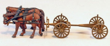 Berkshire Valley 2106 1:87 Log Wagon Kit Horses NOT Included