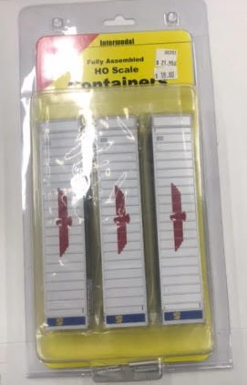 A-Line 30351-01 HO APL 45'Rib Sided Containers#450133/452621 & 452870(Pack of 3)