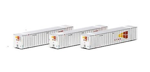 Athearn 17657 N Scale STAX 53' Stoughton Container (Pack of 3)