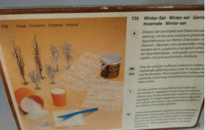 Faller 735 HO + N Winter Set Garniture Hivernale Kit