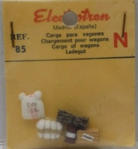 Electrotren 85 N Scale Cargo of Wagons