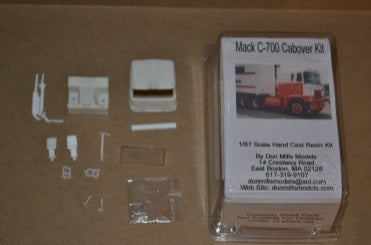 Don Mills HO Mack F-700 Cab Over w/Sleeper Complete Cab Assembly Kit