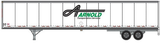 Athearn 29804 HO Arnold 53' Duraplate Trailer #600166