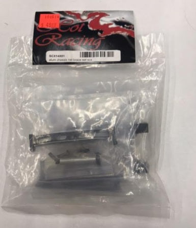 Hot Racing SCX14X01 Aluminum Chassis Rail Brace Kit
