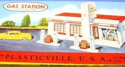 Bachmann 1909 198 O and S Plasticville USA Gas Station Building Kit
