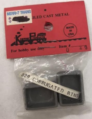 Kramer 029 O Scale Corrugated Bins