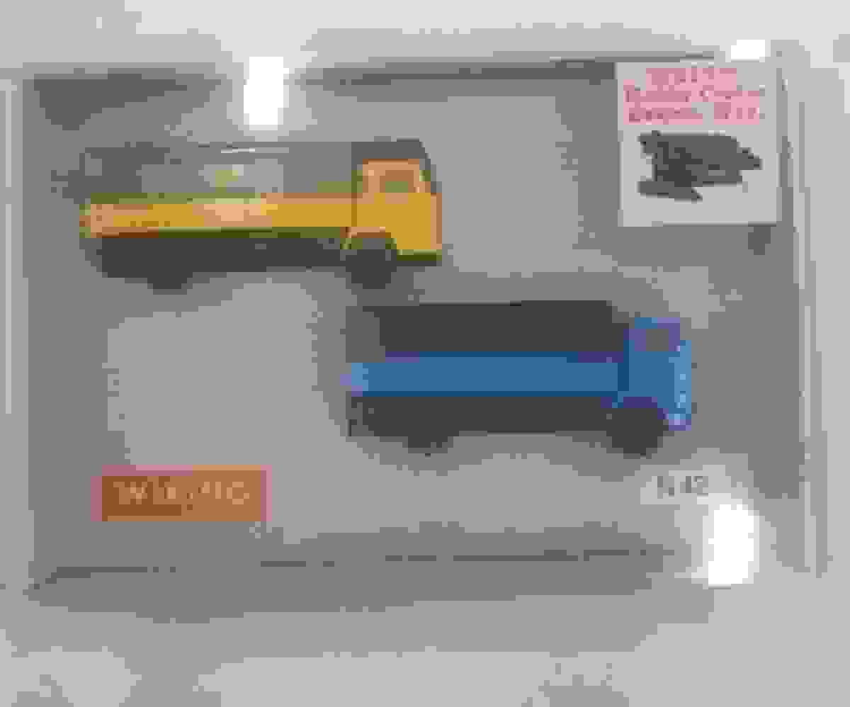 Wiking N42 N Scale Trucks Yellow and Blue