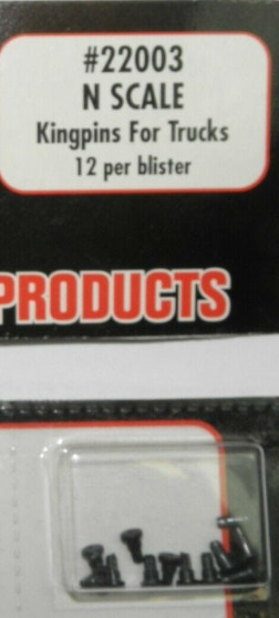 Atlas 22003 N Plastic Kingpins For Trucks (Pack of 12)