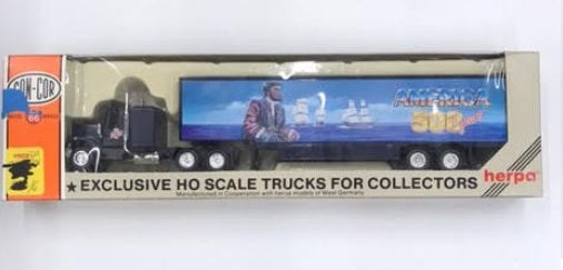 Con-Cor HO Herpa Columbus Tractor Trailer America 500 Years